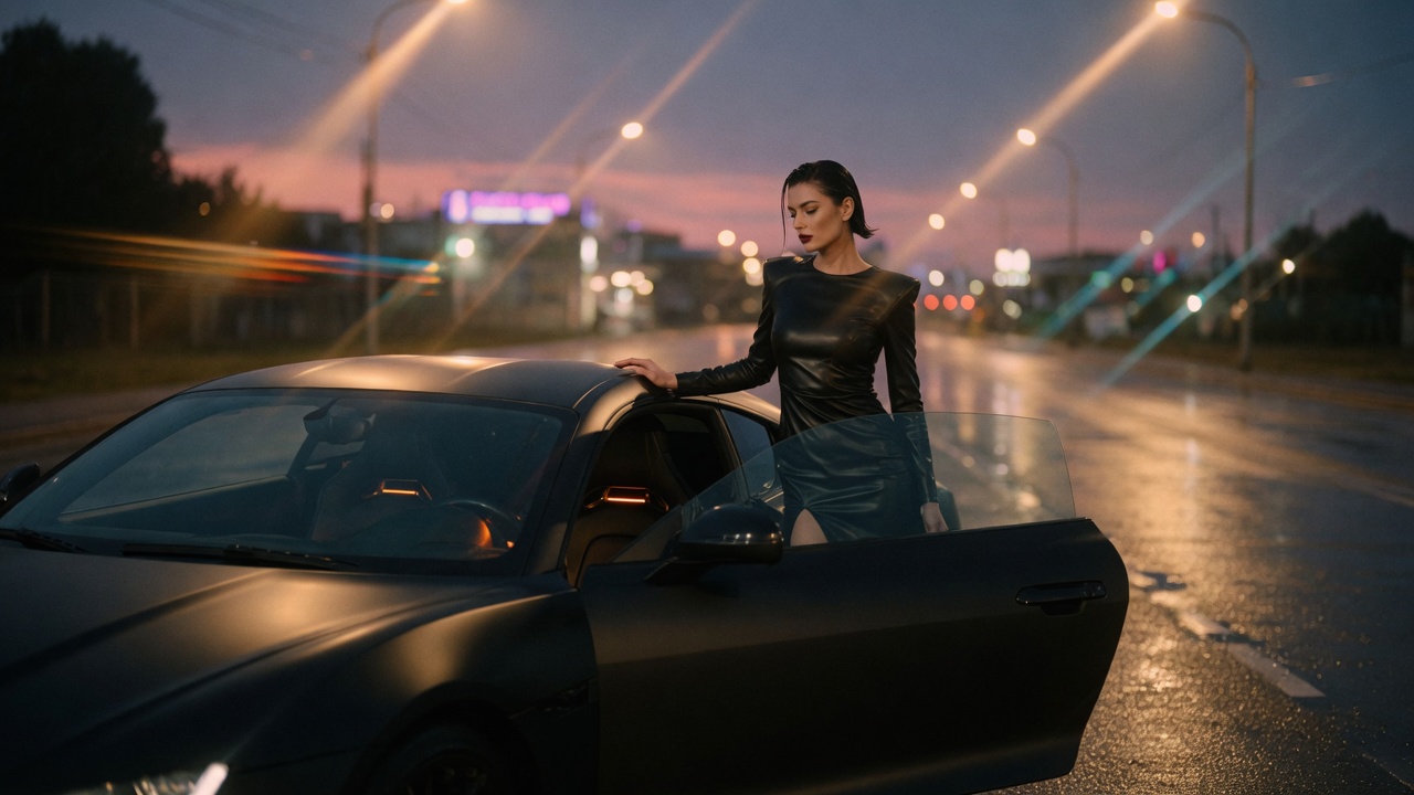 Cinematic fashion lighting still for a MiniMax H3 shot board