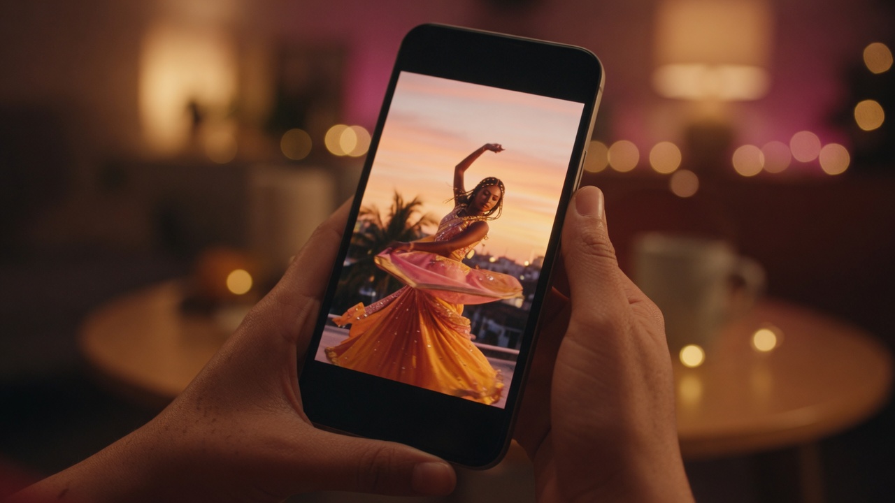 Vertical phone frame for MiniMax H3 social clips